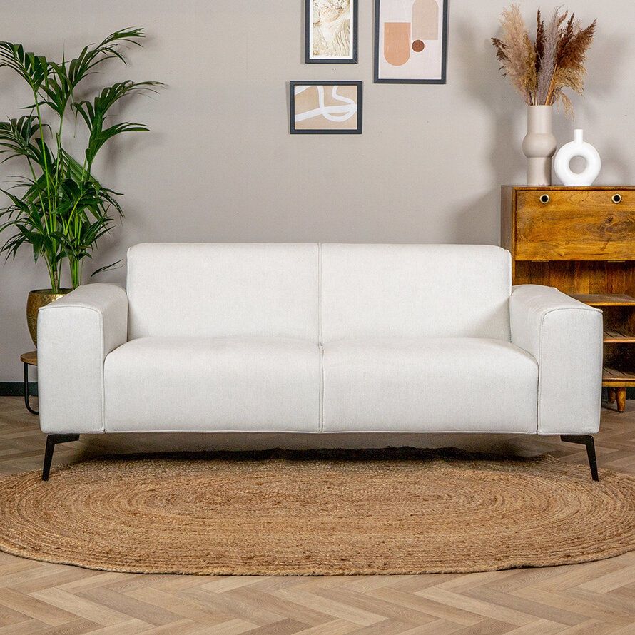 Sofa Vegas 2,5-Sitzer Stoff meliert off white