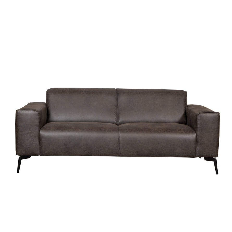 Leder Sofa Vegas 2,5-Sitzer anthrazit