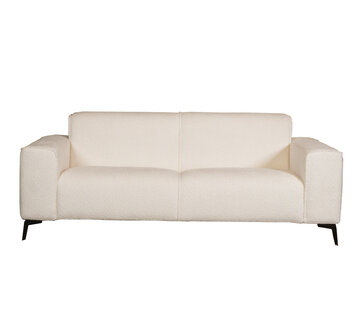 Bronx71 Bouclé Sofa Vegas 2,5-Sitzer weiß