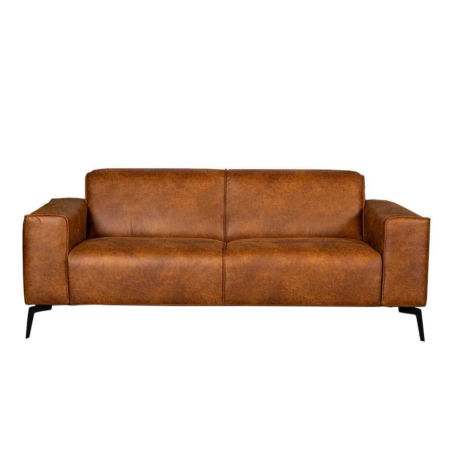 Leder Sofa Vegas 2,5-Sitzer cognac