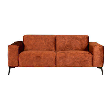 Bronx71 Samt Sofa Vegas 2,5-Sitzer kupfer
