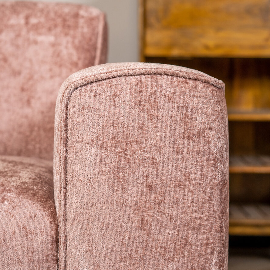 Sofa Vegas 2,5-Sitzer Chenille rosa