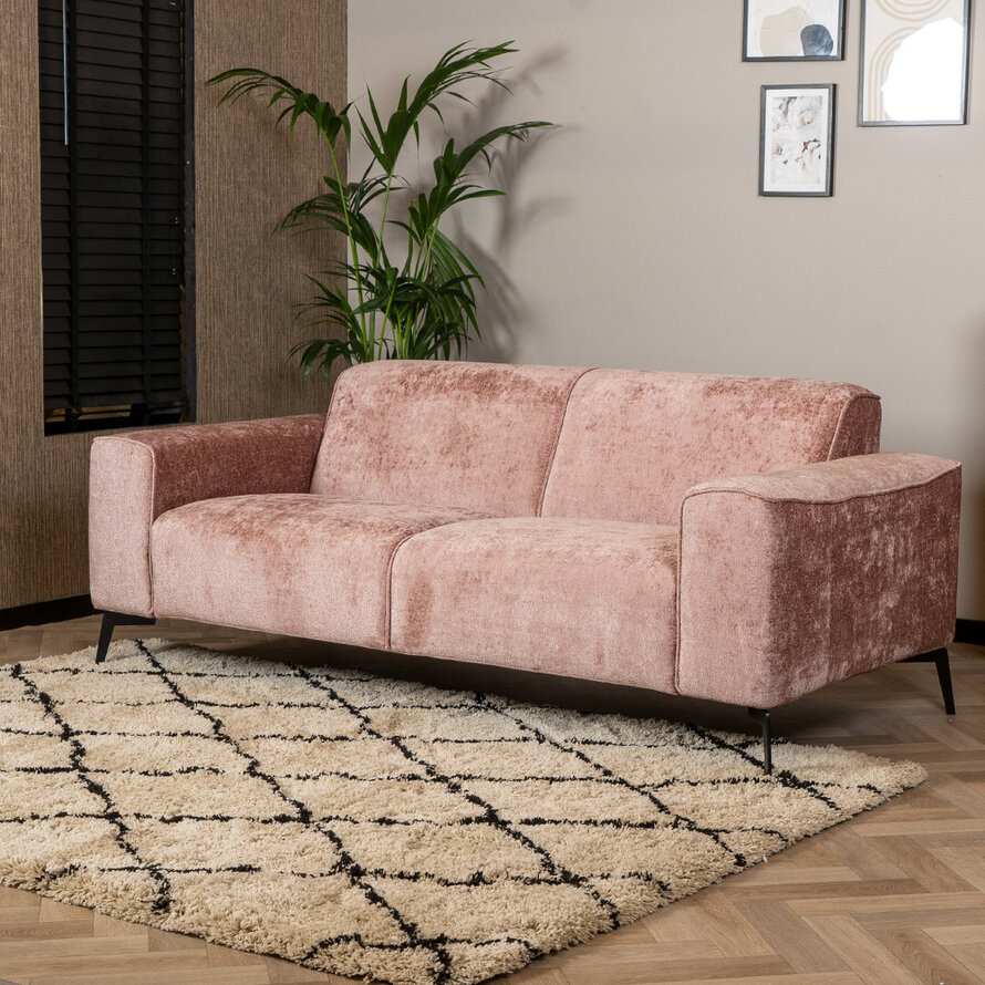 Sofa Vegas 2,5-Sitzer Chenille rosa