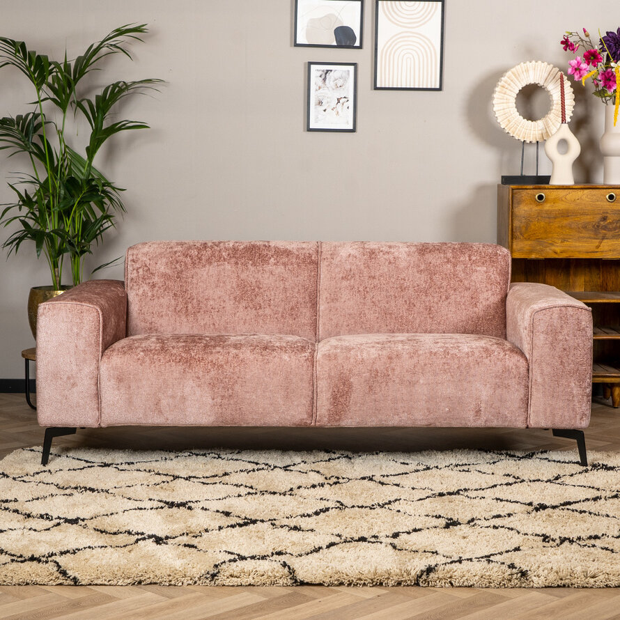 Sofa Vegas 2,5-Sitzer Chenille rosa