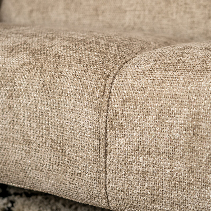 Chenille Sofa Vegas 2,5-Sitzer taupe