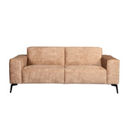 Bronx71 Samt Sofa Vegas 2,5-Sitzer taupe