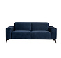 Samt Sofa Vegas 2,5-Sitzer dunkelblau