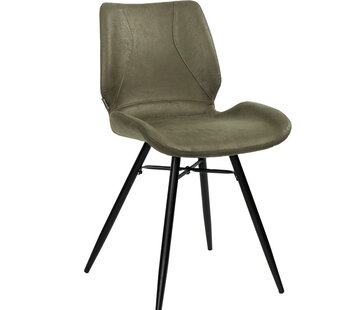 Bronx71 Stuhl Eco-Leder Barrel olivgrün