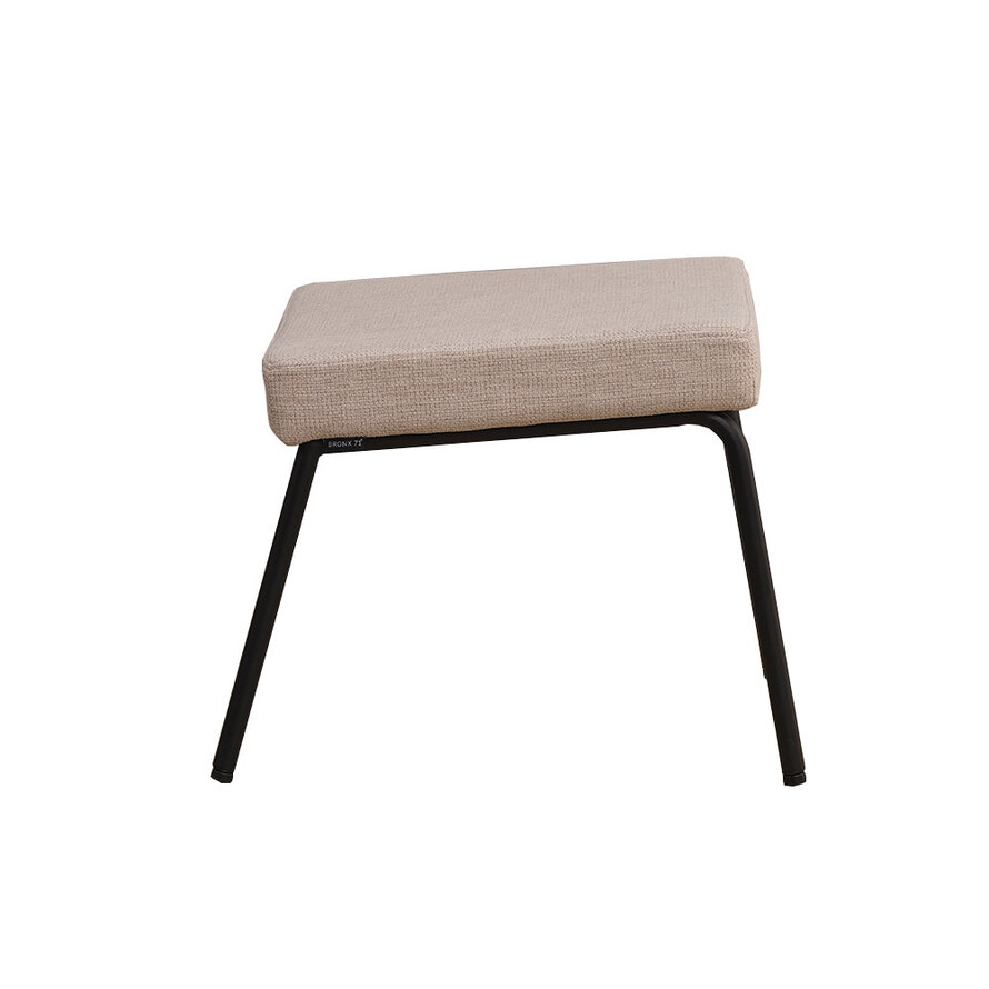 Hocker Espen recycelter Stoff beige