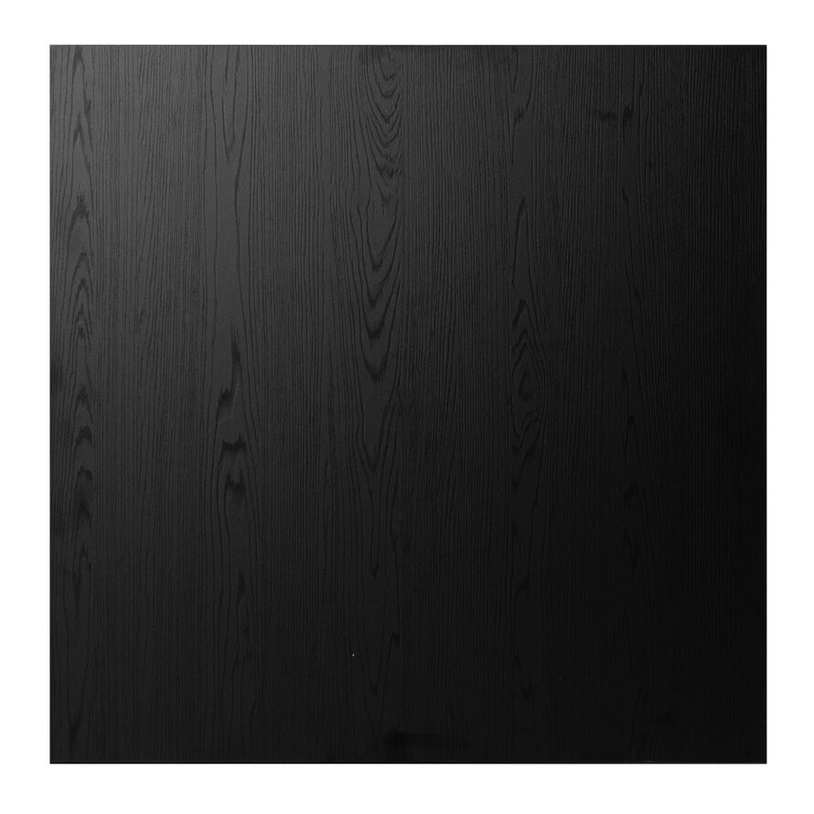 Tischplatte Roan quadratisch schwarz Melamin 70 x 70 cm