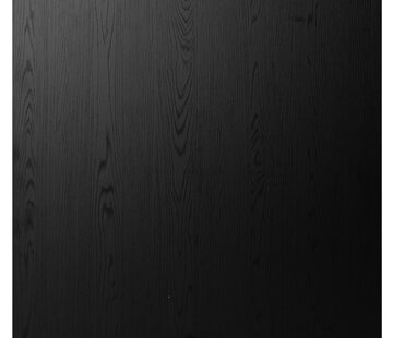 Bronx71 Tischplatte Roan quadratisch schwarz Melamin 80 x 80 cm