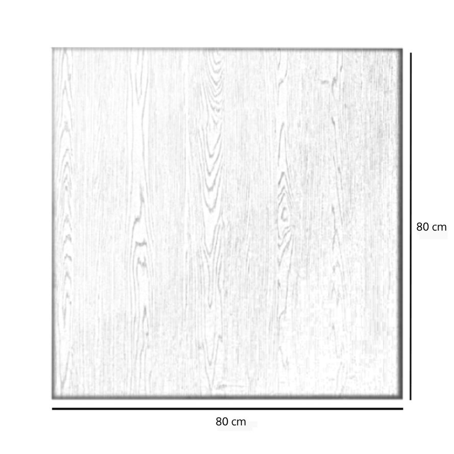 Tischplatte Roan quadratisch schwarz Melamin 80 x 80 cm