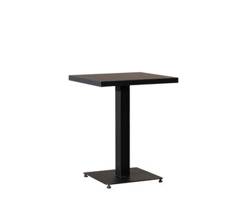 Bronx71 Bistrotisch Nils quadratisch schwarz Melamin 70x70x77 cm