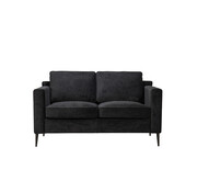 Bronx71 Sofa 2-Sitzer Orlando Stoff schwarz