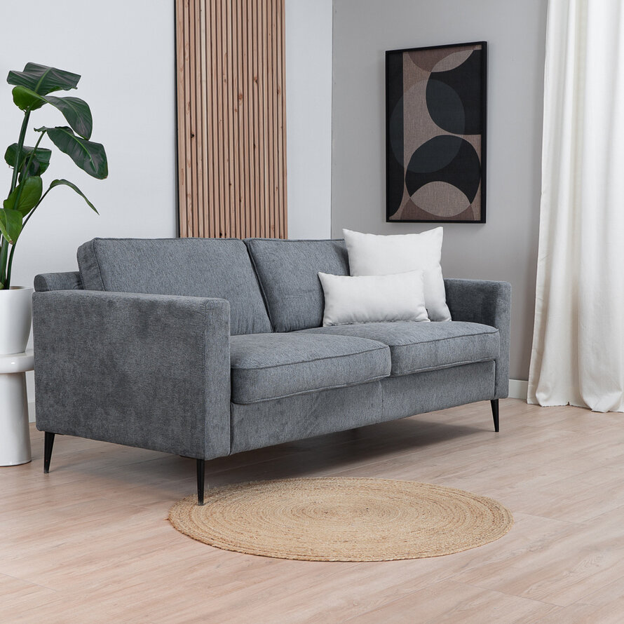 Sofa 3-Sitzer Orlando Stoff anthrazit