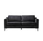 Sofa 3-Sitzer Orlando Stoff schwarz