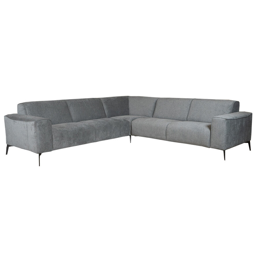 Ecksofa Vegas Stoff anthrazit links/rechts