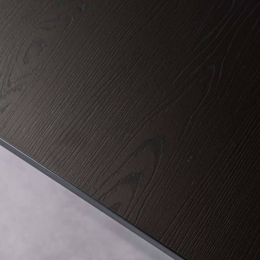 Bartisch Nils quadratisch schwarz Melamin 70x70x109 cm