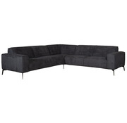 Bronx71 Ecksofa Vegas Bouclé schwarz links/rechts