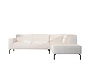 Ecksofa Kansas Stoff beige rechts