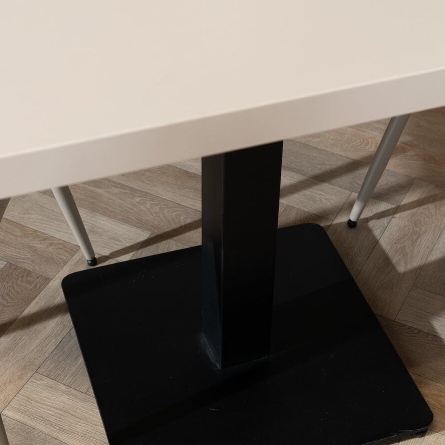 Bistrotisch Nils quadratisch beige Melamin 60x60x77 cm