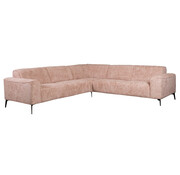 Bronx71 Ecksofa Vegas Chenille rosa links/rechts