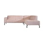 Ecksofa Kansas Stoff rosa rechts
