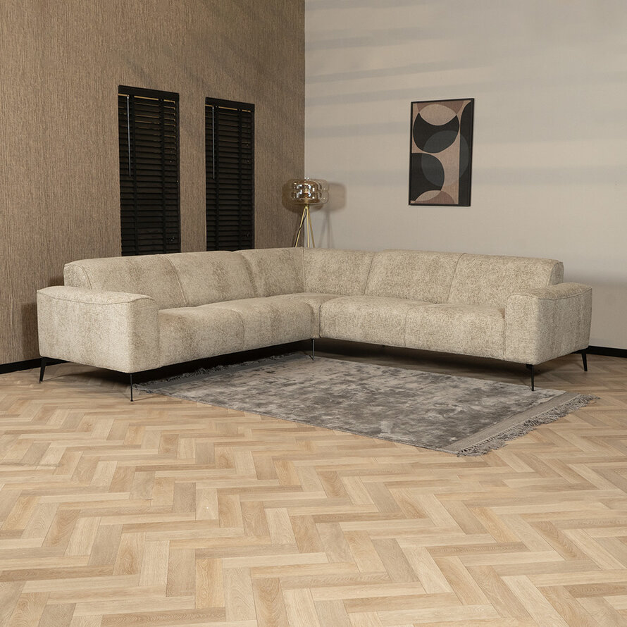 Ecksofa Vegas Chenille taupe links/rechts