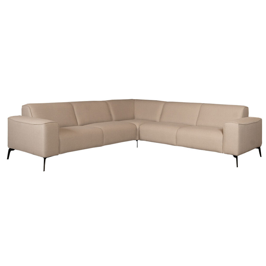 Ecksofa Vegas Stoff taupe links/rechts