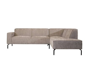 Bronx71 Ecksofa Kansas Stoff taupe rechts