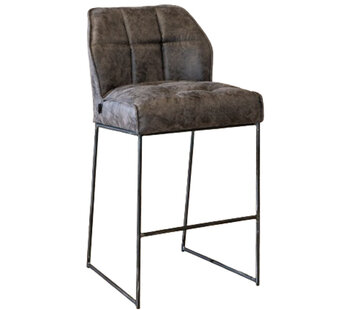 Bronx71 Barhocker Abel Microfaser anthrazit 82 cm