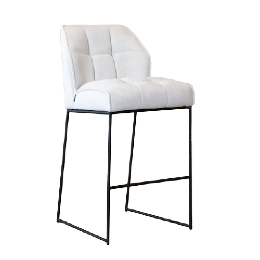 Barhocker Jelle Stoff off white 82 cm