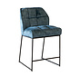 Barhocker Samt Janna blau 70 cm