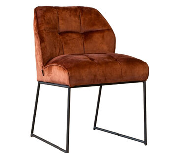 Bronx71 Esszimmerstuhl Samt Janna kupfer