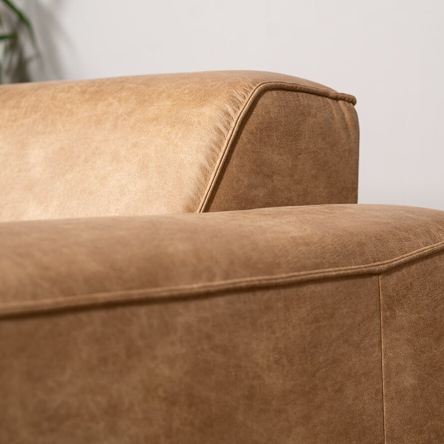 Leder Sofa Vegas 2,5-Sitzer beige