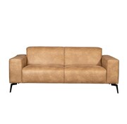 Bronx71 Leder Sofa Vegas 2,5-Sitzer beige