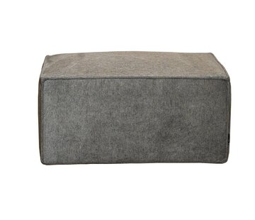 Bronx71 Stoff Hocker Memphis rechteckig anthrazit
