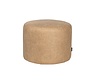 Hocker Kyla Eco-Leder rund beige