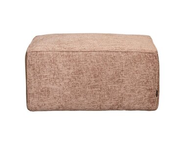 Bronx71 Chenille Hocker Memphis rechteckig rosa