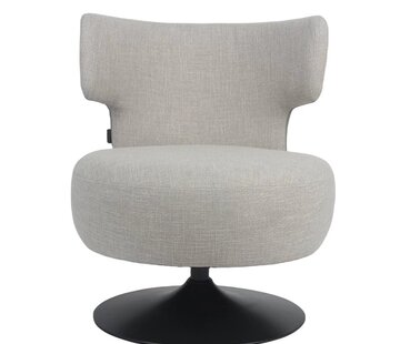 Bronx71 Sessel Metro Leinen drehbar taupe