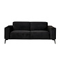 Samt Sofa Vegas 2,5-Sitzer schwarz