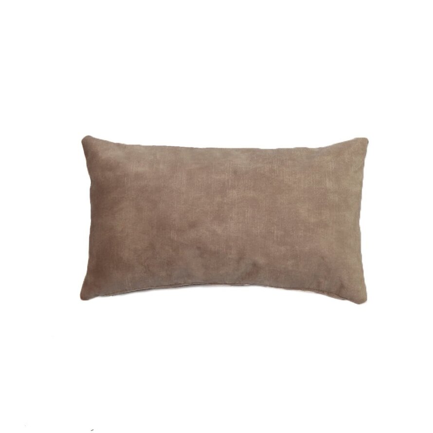 Samt Kissen Beau taupe 25x45 cm