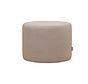 Hocker Hilda rund Stoff grau