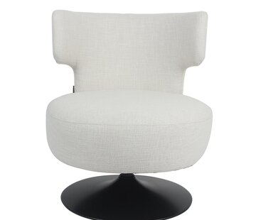 Bronx71 Sessel Metro Leinen drehbar off white