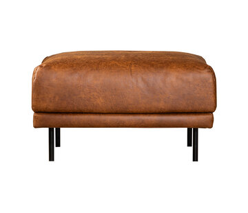 Bronx71 Leder Hocker Denver rechteckig cognac