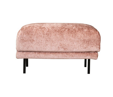 Bronx71 Chenille Hocker Denver rechteckig pink