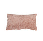 Kissen Juna Chenille Stoff rosa 25x45 cm