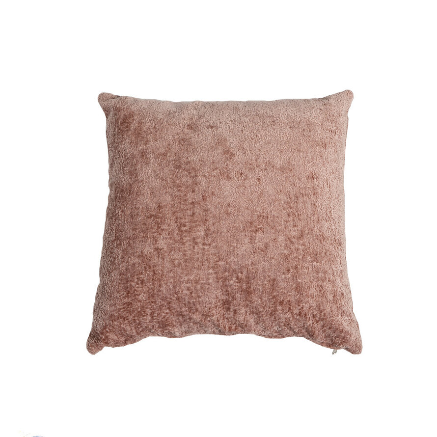 Kissen Juna Chenille Stoff rosa 45x45 cm