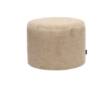 Bronx71 Hocker Myles Stoff rund taupe