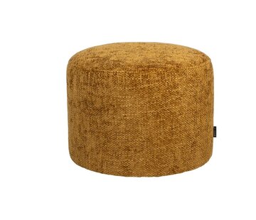 Bronx71 Hocker Feline Chenille ockergelb/cognac